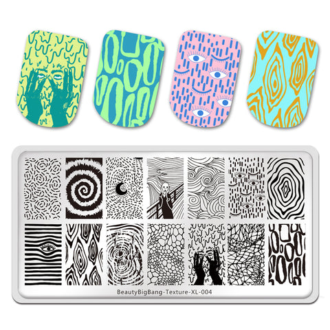 Texture Theme Design Image Printing Plates Stencil Stamp Tools BBBXL-004