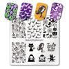 Halloween Ghost Nail Art Stamping Plate Skull Cat Pumpkin Pattern For Manicure