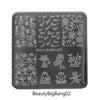 Halloween Ghost Nail Art Stamping Plate Skull Cat Pumpkin Pattern For Manicure