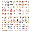 12 Sheets Xmas Holly Santa Design Water Decals Transfer Nail Art Stickers