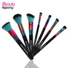 7Pcs Unicorn Rainbow Handle Eyebrow Blush Powder Makeup Brushes Kit