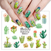 1 Sheet Cactus theme Nail Sticker Decals Nail Decoration
