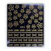 1 Sheet 3D Gold Metal Butterfly Geometry Shape Nail Art Stickers
