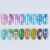 Mixed 16 Waterdrop Foil for Nail Slider Holographic Sticker Sets