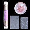 Double-headed Silicone Nail Stamper Nail Art Tool Set Acrylic Color Diamond Transfer Pen Diy Nail Art Decor