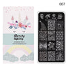 Unicorn Rainbow Magic Rectangle Nail Stamping Plate For Manicure BBBXL-007
