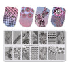 6Pcs Animals Butterfly Lace Floral Theme Nail Stamping Plate For Manicure