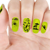 Halloween Zombie Candy Theme Circle Nail Stamping Plate Scarecrow Design Nail Art Tool BBB-003