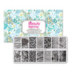 Whirlpool Flower Theme Rectangle Nail Stamping Plate Rind Design Nail Art Tool BBBXL-039