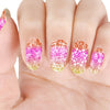 Leaves Flower Theme Rectangle Nail Stamping Plate Peacock Tail Design Nail Art Tool BBBXL-038
