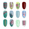 Lovebirds Flower Theme Rectangle Nail Stamping Plate Bownot Design Nail Art Tool BBBXL-037