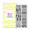Diamond Stripe Theme Rectangle Nail Stamping Plate Triangle Design Nail Art Tool BBBXL-044