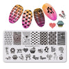 Rectangle Valentine's Day Nail Stamping Plate Heart Love Template Nail Art Image Plate XL-47