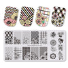 6Pcs Flower Love Design Rectangle Nail Stamping Plates Nail Art Tool BBBXL-047/048/049/050/051/052