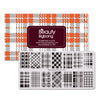 Regular Stripe Theme Rectangle Nail Stamping Plate Cloth Design Nail Art Tool BBBXL-056