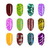 Water Marble Series Rectangle Texture Design Nail Stamping Plate BBBXL-063