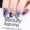 6Pcs Rectangle Nail Art Stamping Plates Set Raindrop Pattern For Manicure BBBXL-059/060/061/062/063/064