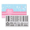 French Theme Rectangle Lace Design Nail Art Stamping Plate For Manicure BBBXL-069