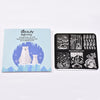 Animals Theme Square Nail Stamping Plate  Penguin Design For Manicure BBBS-018