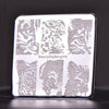 Cat Tiger Eye Design Square Nail Art Stamping Plate For Manicure BBBS-019