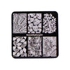 Floral Theme Square Nail Art Stamping Plates Leaf Design For Manicure BBBS-021