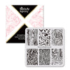 Retro Marble Series Square Nail Art Stamping Plate For Manicure BBBS-022