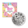 Floral Theme Circle Nail Art Stamping Plate For Manicure BBB-014