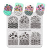 6Pcs Multiple Pattern Square Nail Art Stamping Plates Set BBBS-023/024/025/026/027/028