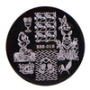 Animals Theme Rabbit Design Circle Nail Art Stamping Plate For Easter BBB-018