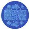 Flower Butterfly Design Circle Nail Art Stamping Plate For Manicure BBB-020