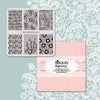 Lace Flower Pattern Square Nail Art Stamping Plate BBBS-029