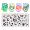 Flowers Leaves Butterfly Pattern Nail Stamping Plates BBBXL-098