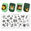 Flowers Leaves Butterfly Pattern Nail Stamping Plates BBBXL-098