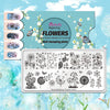 Flower Dandelion Patterns Stamping Template Nail Art Tools BeautyBigBang BBBXL-001