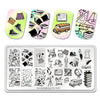 City School Book Learning Stationery Math Image Stamp Manicure Printing Stencil Tools BeautyBigBang BBBXL-001
