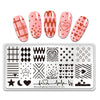 Geometry Star Loving Heart Lines Nail Art Plate Stainless Steel Design Stamp Template for Printing Stencil Tools BeautyBigBang BBBXL-001