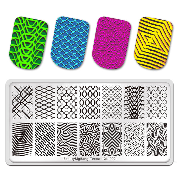 6Styles Nail Art Stamping Plates French Geometric Images DIY Nails Template  Tool | eBay