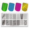 Texture Line Net Dot Circles Pictures Nail Art Plate Stainless Steel Design Stamp Template for Printing Stencil Tools BeautyBigBang BBBXL-002
