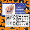 Halloween Theme Pumpkin Spider Funny Image Stamp Template Nail Art Stencil Plates BeautyBigBang BBBXL-002