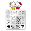 Cartoon Kitty Cute Cat Nail Art Plate Stainless Steel Design Stamp Template for Printing Stencil Tools BeautyBigBang BBBS-044
