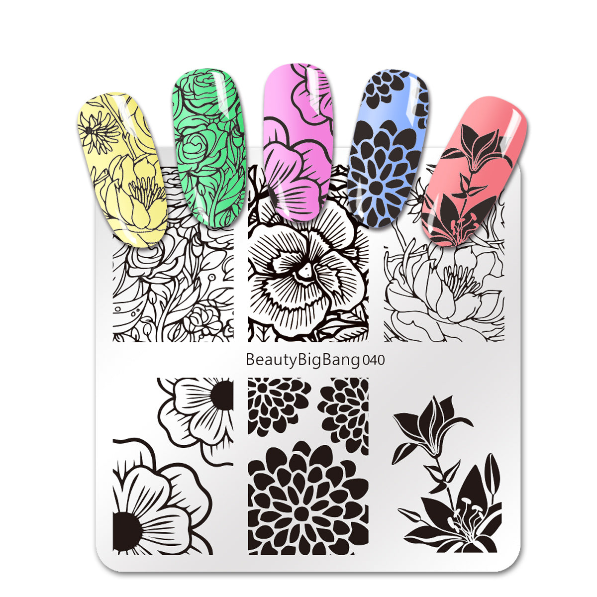 BeautyBigBang Cute Cats Nail Art Stamping Plates Stainless Steel