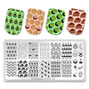 Food Cute Cake Image Nail Art Stamp Stencils Stainless Steel Stamp Template Manicure Tools BeautyBigBang BBBXL-002