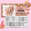 Food Cute Cake Image Nail Art Stamp Stencils Stainless Steel Stamp Template Manicure Tools BeautyBigBang BBBXL-002