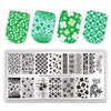 St. Patrick's Day Four-leaf clover Theme Flowers Manicure Nail Art Image Template Manicure Stencils Tool BeautyBigBang BBBXL-007