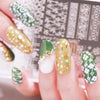 St. Patrick's Day Four-leaf clover Theme Flowers Manicure Nail Art Image Template Manicure Stencils Tool BeautyBigBang BBBXL-007