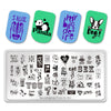 Love Word Manicure Nail Art Image Template Manicure Stencils Tool BBBXL-002