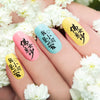 Love Word Manicure Nail Art Image Template Manicure Stencils Tool BBBXL-002
