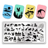 Animal Silhouette Design Image Printing Plates Stencil Stamp Tools BBBXL-002