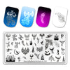 Nail Stamping Plate Hot Flame Phoenix Leaves Manicure Nail Art Image Template Manicure Stencils Tool