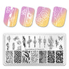 Nail Stamping Plate Flowers Floral Plants Leaves Manicure Nail Art Image Template Manicure Stencils Tool